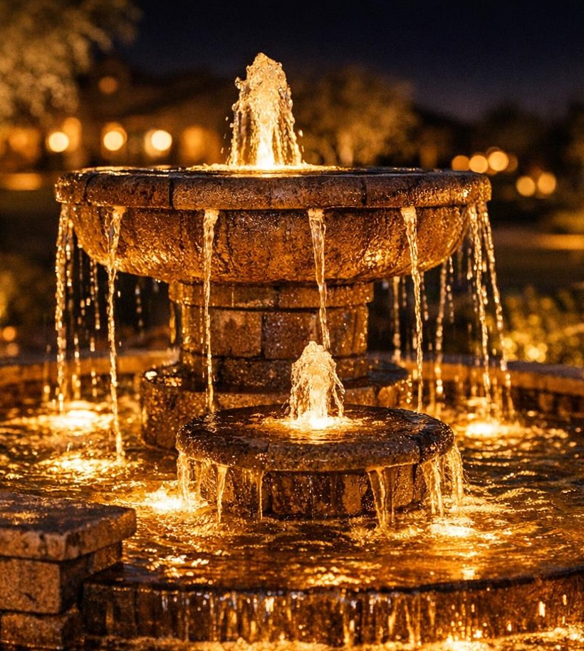 fountain lighting