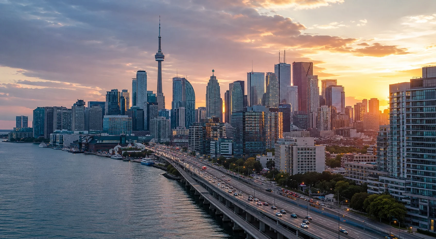 Urban landscape lighting installation on a Toronto luxury home at dusk