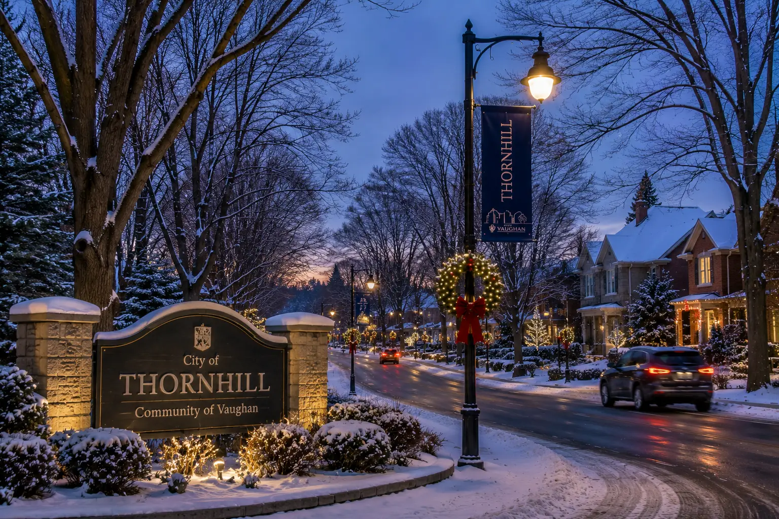 Christmas Light Installation in Thornhill