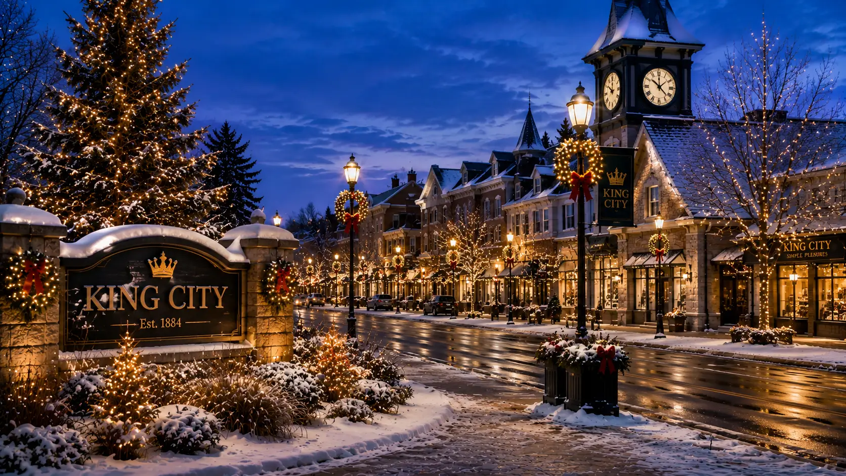 Christmas Light Installation in King City