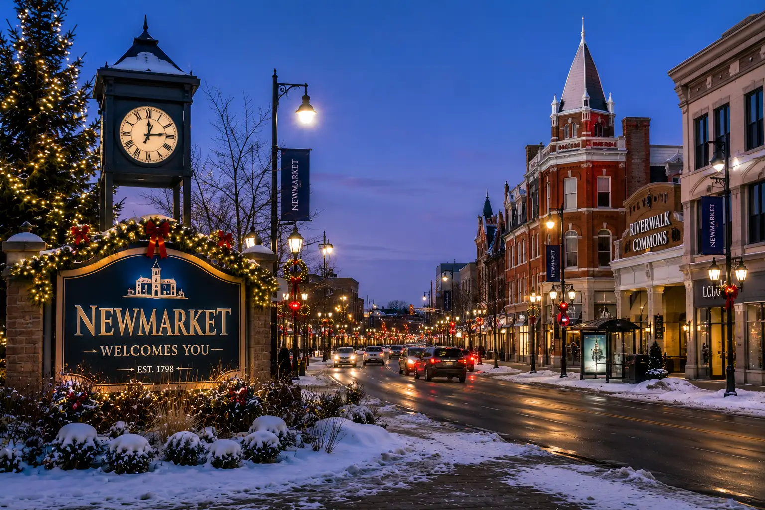 Christmas Light Installation in Newmarket