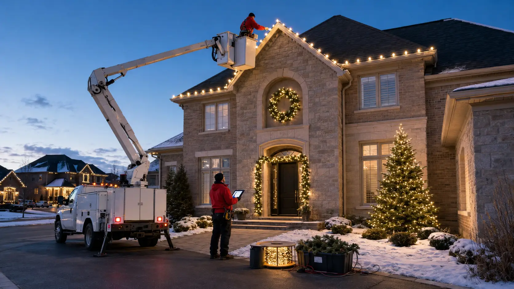 Christmas Light Installation in York