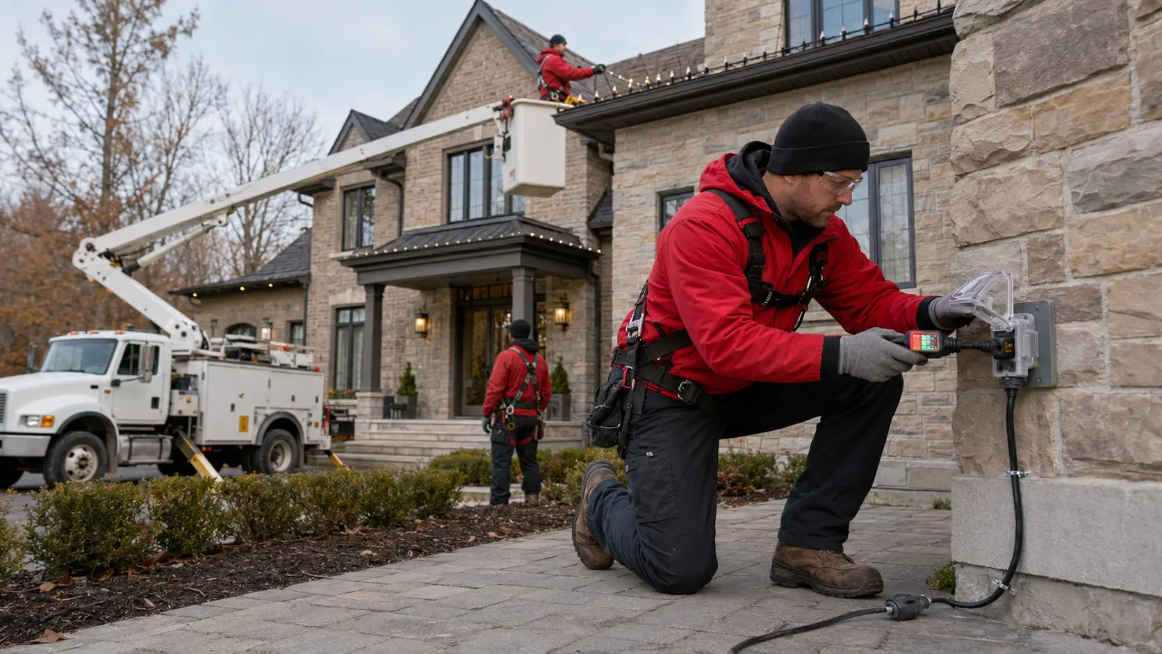 Professionally Installed Christmas Lights Safer