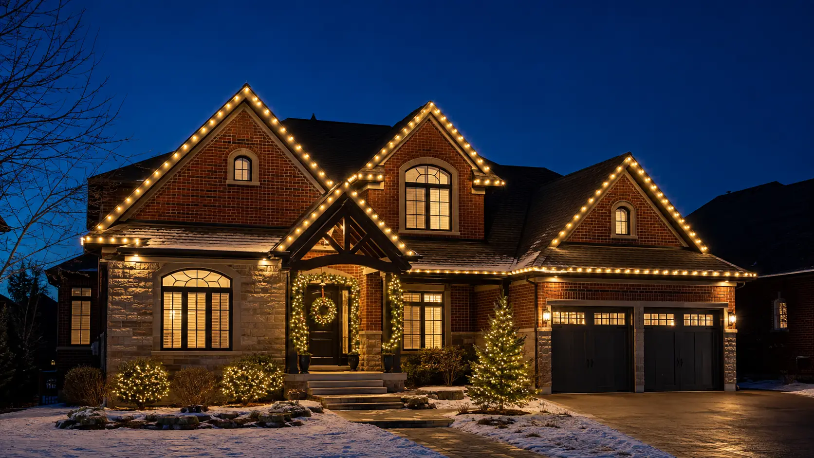 Christmas Light Ideas for Rooflines