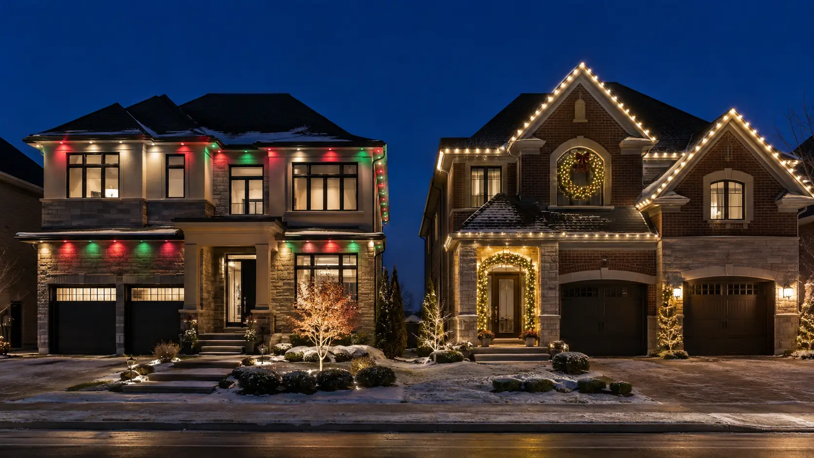 Permanent vs Temporary Christmas Lights
