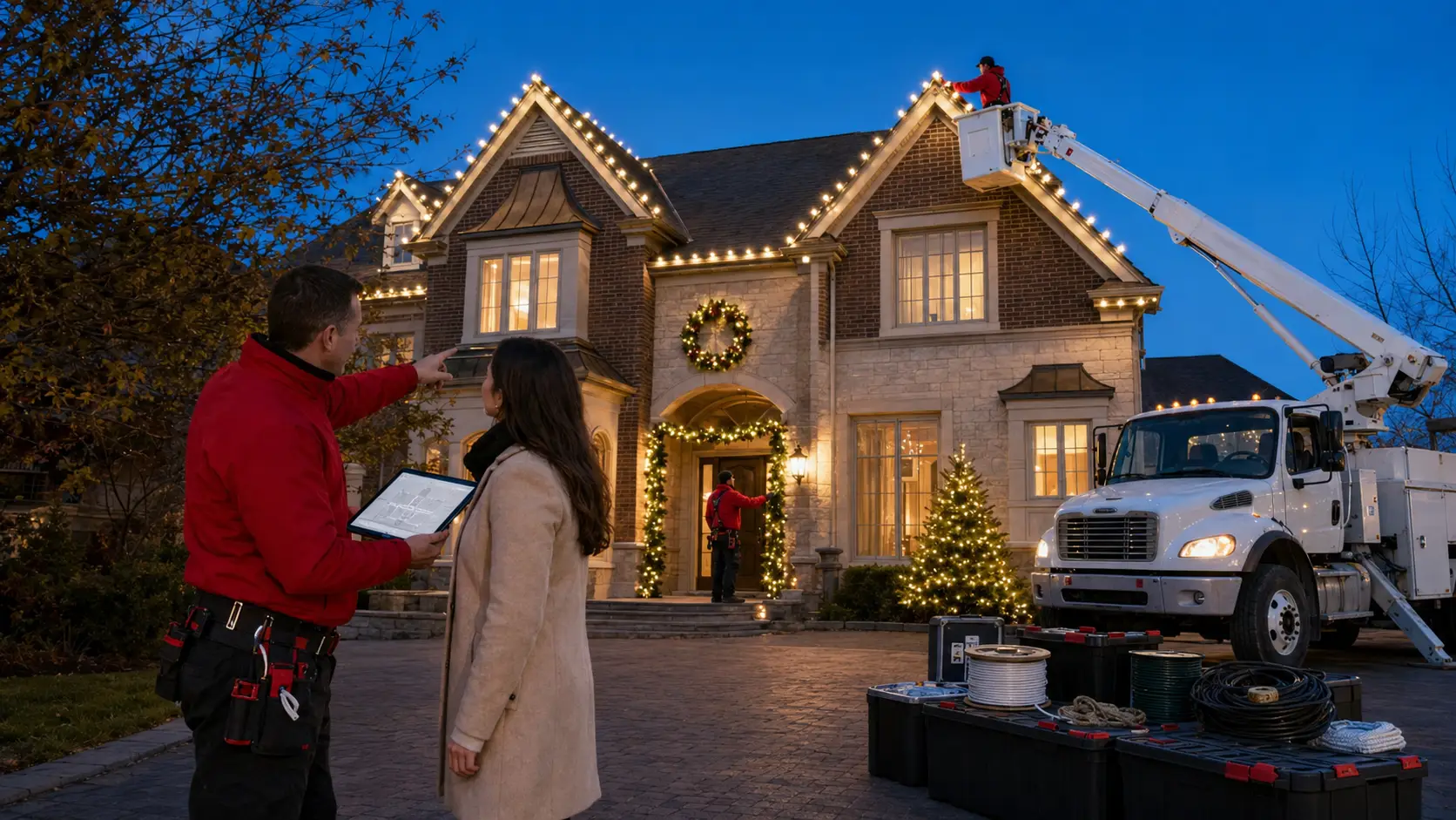 Full-Service Christmas Light Installation